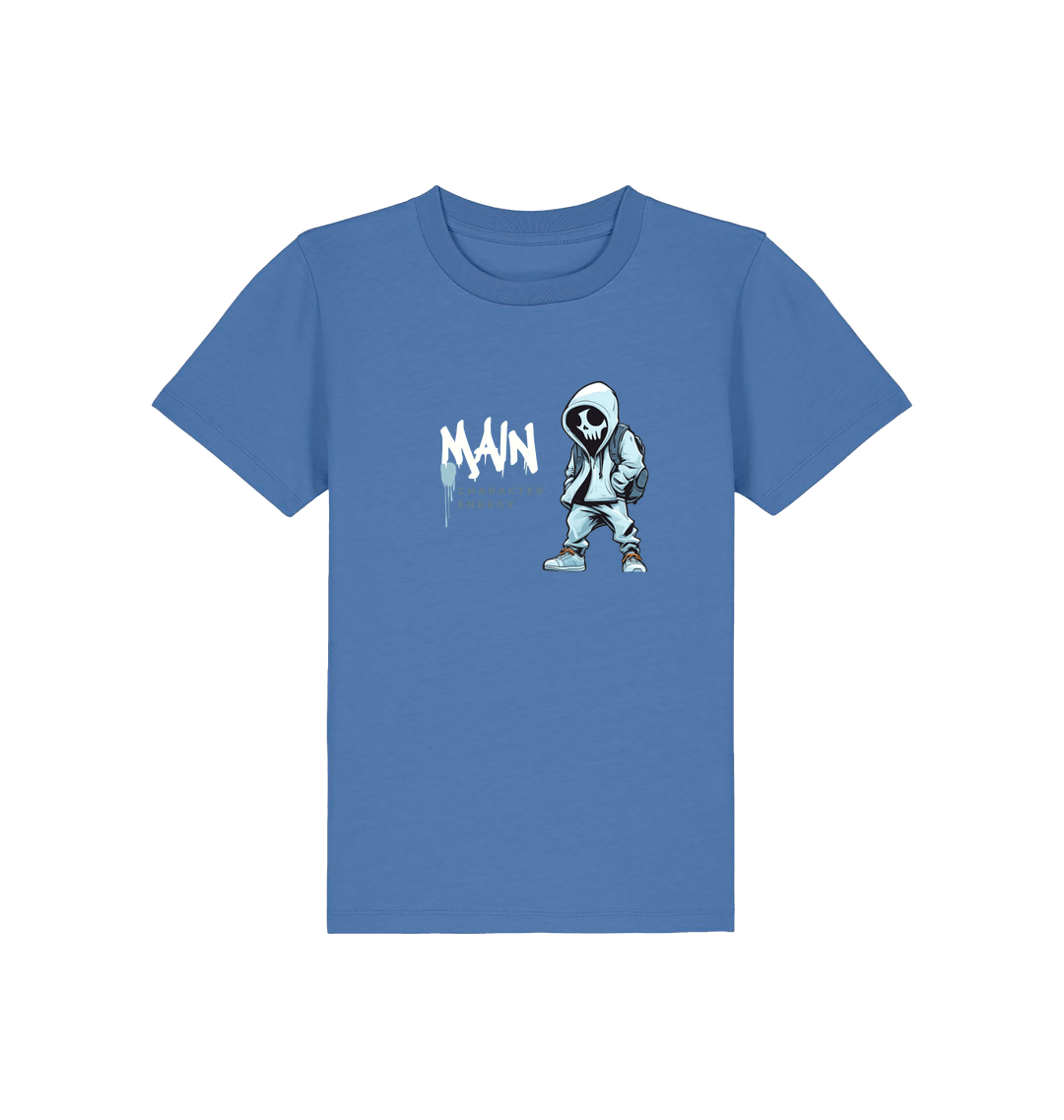Bright Blue Printed Kids T-Shirt