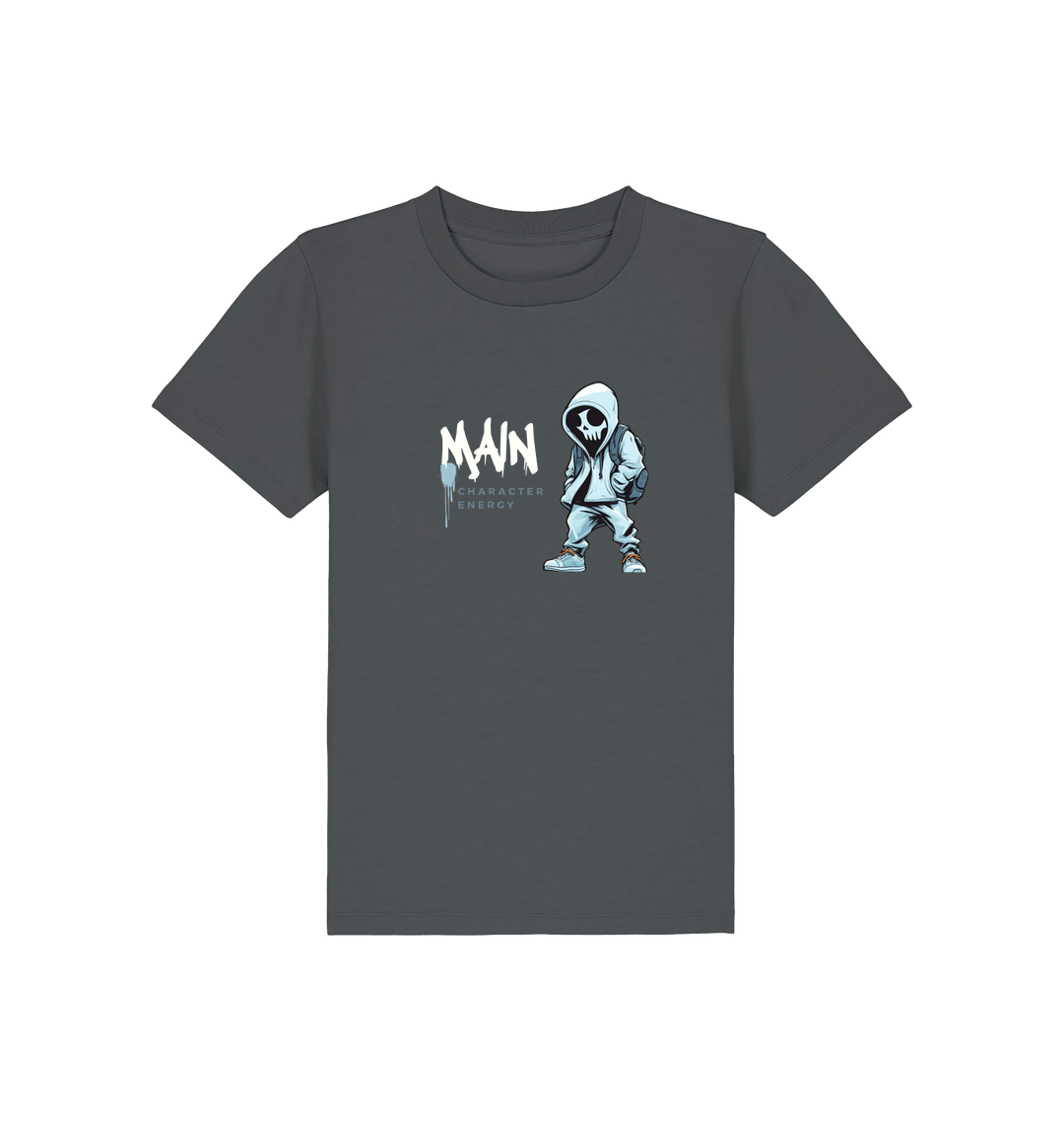 Anthracite Printed Kids T-Shirt