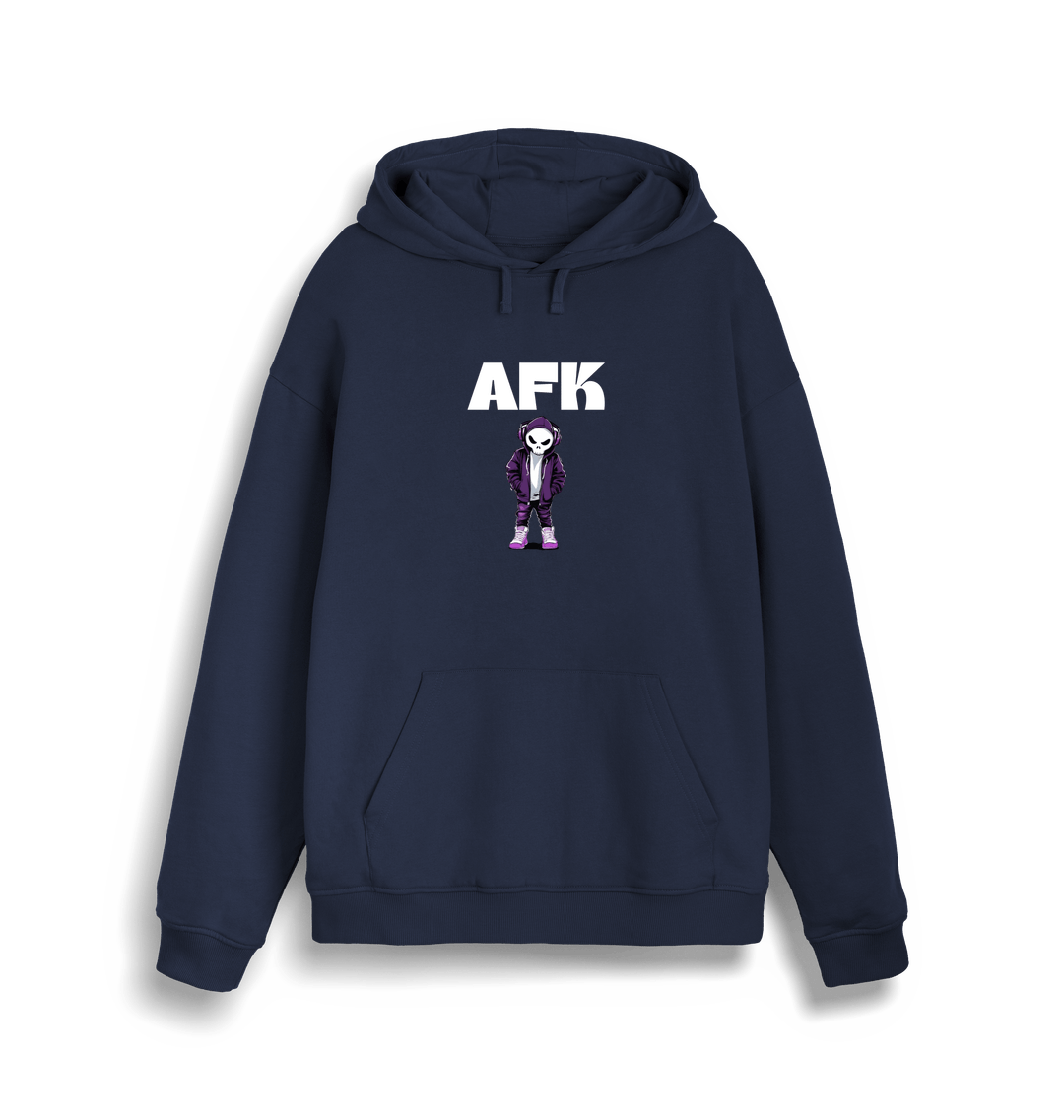 French Navy Printed Sweater
