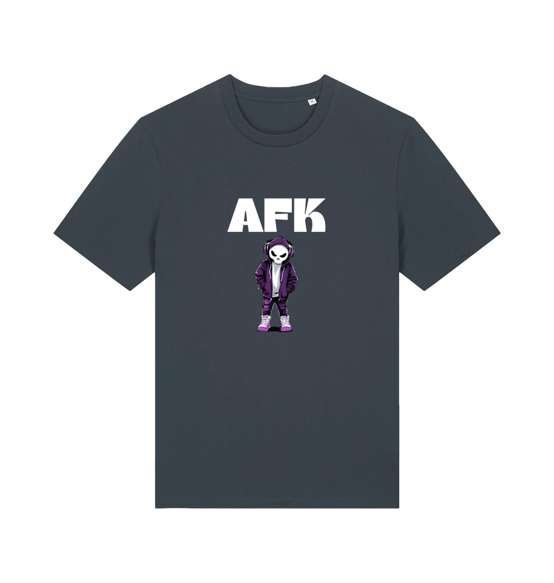 India Ink Grey Printed T-shirt