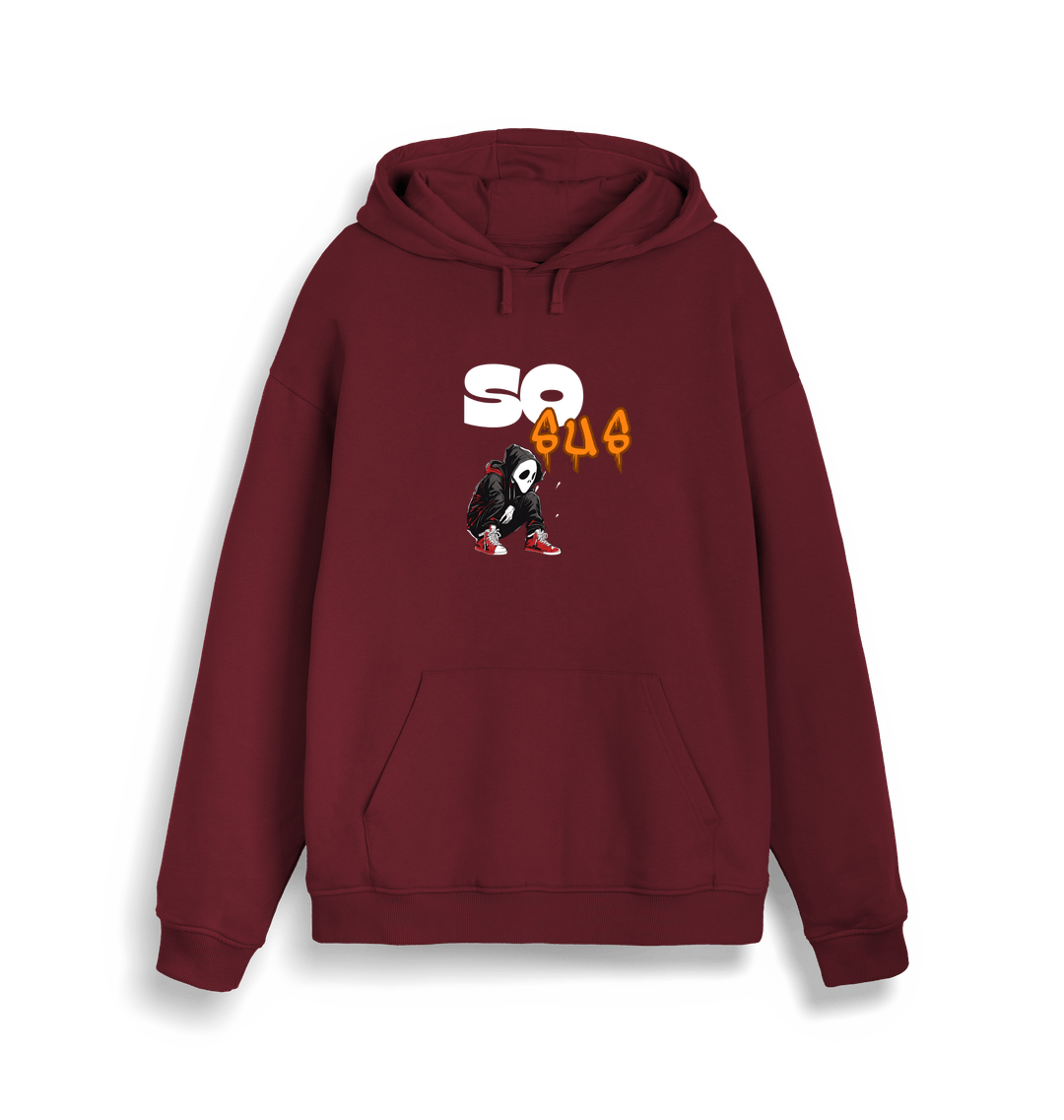 Burgundy Printed Sweater