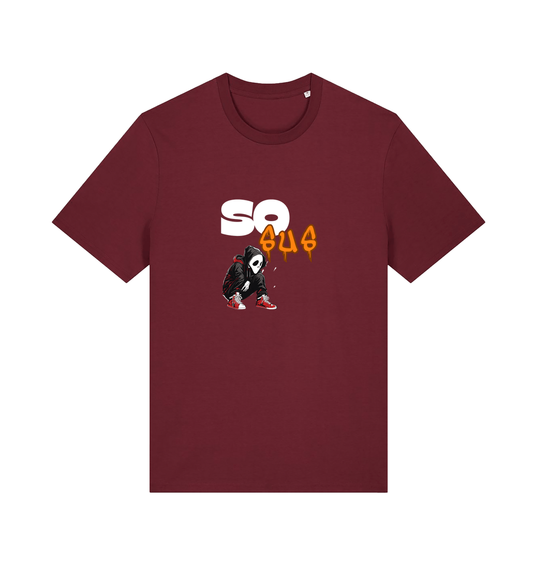 Burgundy Printed T-shirt