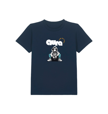 French Navy Printed Kids T-Shirt